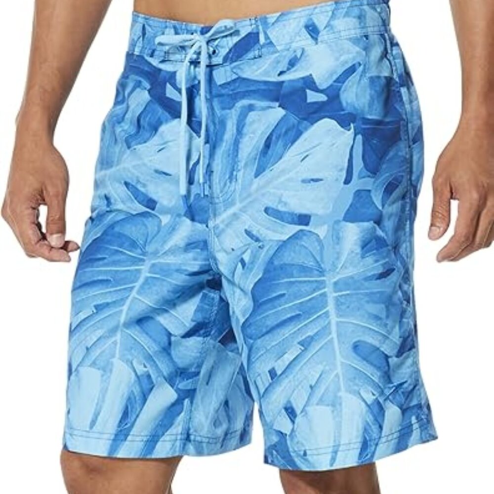 Speedo Men's Kalo Palm Comfort Liner E-Board 20" Swim Shorts Medium